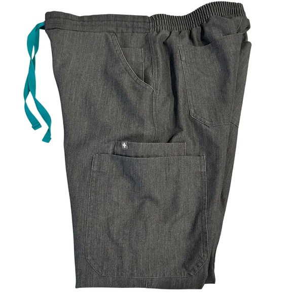 FIGS High Waisted Yola Skinny Scrub Pants Women's XS/P Graphite Gray TW2000P - Picture 10 of 16